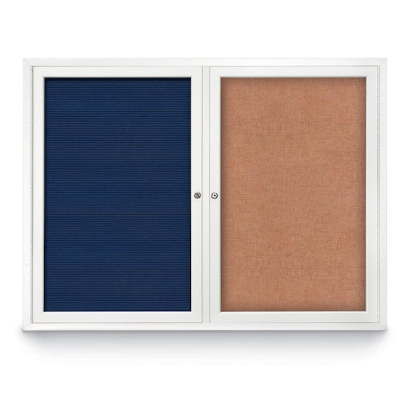 Corkboard, Med Grey/Bronze, 96" x 48"